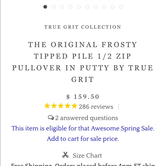 True Grit Pullover Small - Picture 4 of 4